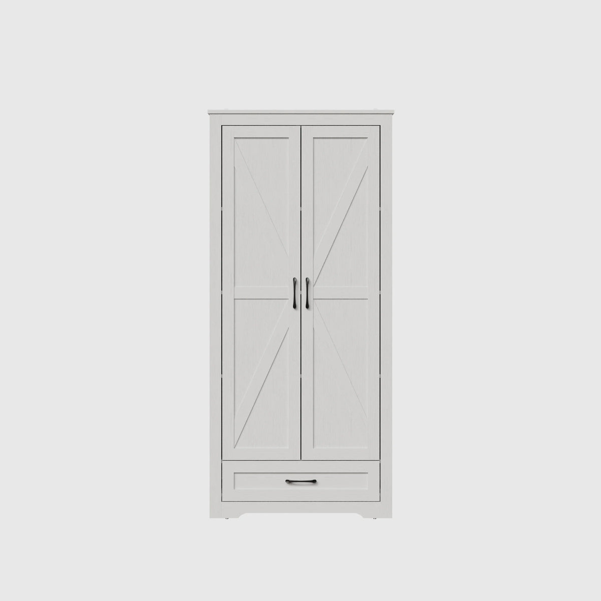 YouTrend 69" Tall Kitchen Pantry,Farmhouse Storage Cabinet with 2 Barn Doors 4 Adjustable Shelves and Large Drawer for Dining Room,Living Room,Bathroom,White - image 11