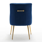 SEYNAR Set of 4 Modern Glam Boucle Velvet Dining or Vanity Chairs with Rear Handle - image 28