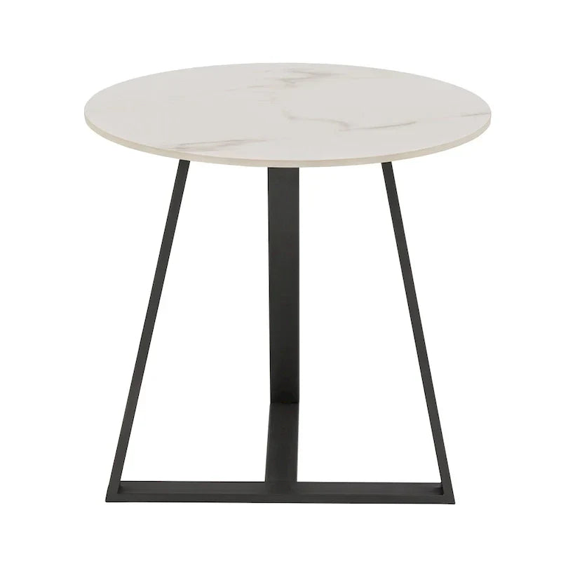 iNSPIRE Q Modern Jurmala Glossy Sintered Stone Tables with Grey Metal Base - image 16