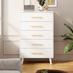 Bedroom Furniture Set - Includes Queen Bed Frame, Nightstands Set of 2, 5 - Drawer Dresser & Double Wide 6 - Drawer Dresser - Modern Storage Solution for Stylish Home Decor, Black - image 16