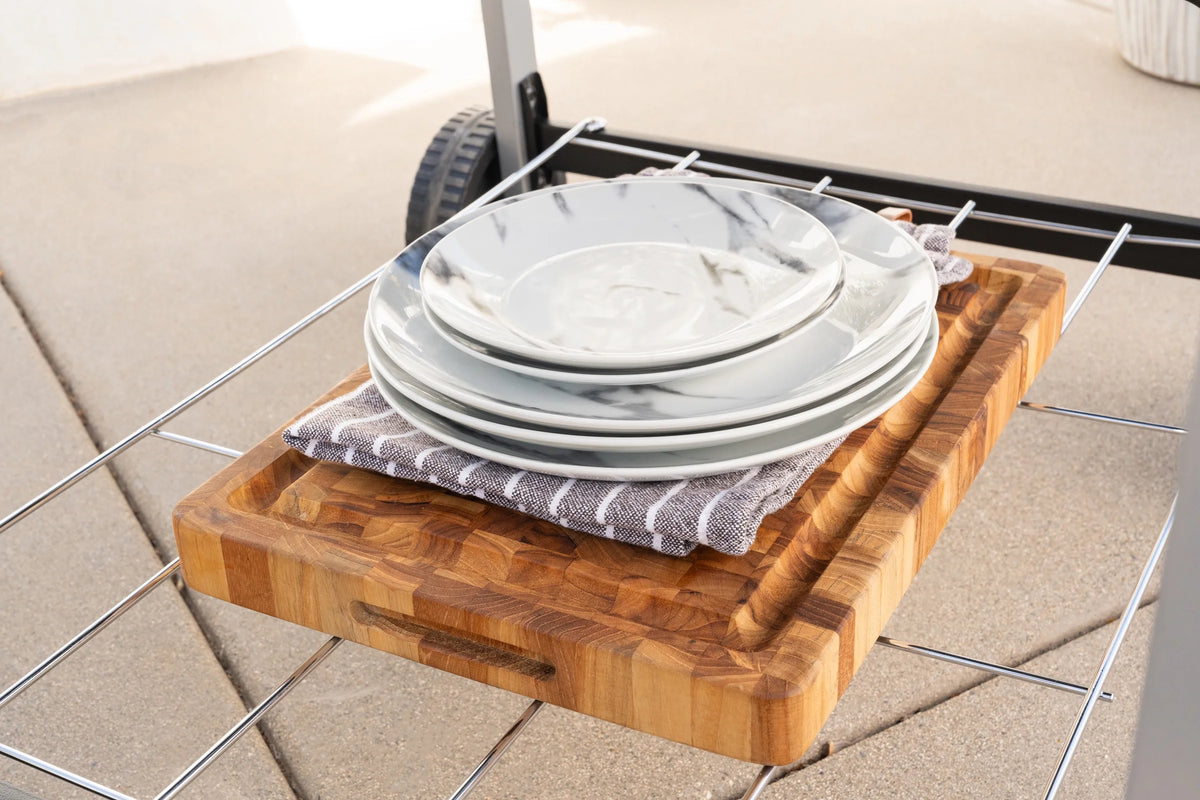 Expert Grill Kettle Cart with Pizza Accessories and Warming Rack - image 33