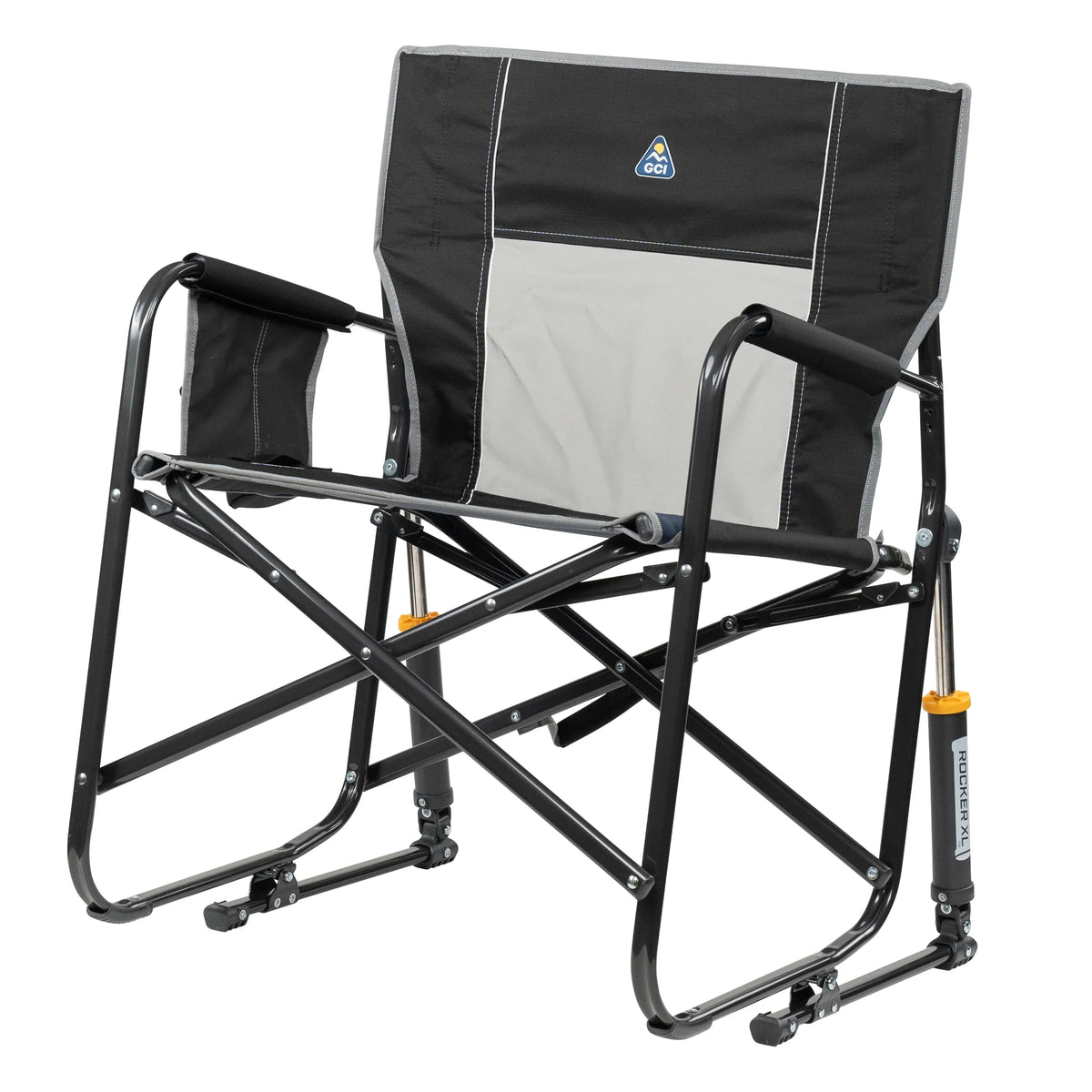 GCI Outdoor Freestyle Rocker XL Oversized Foldable Rocking Camp Chair, Pewter - image 22