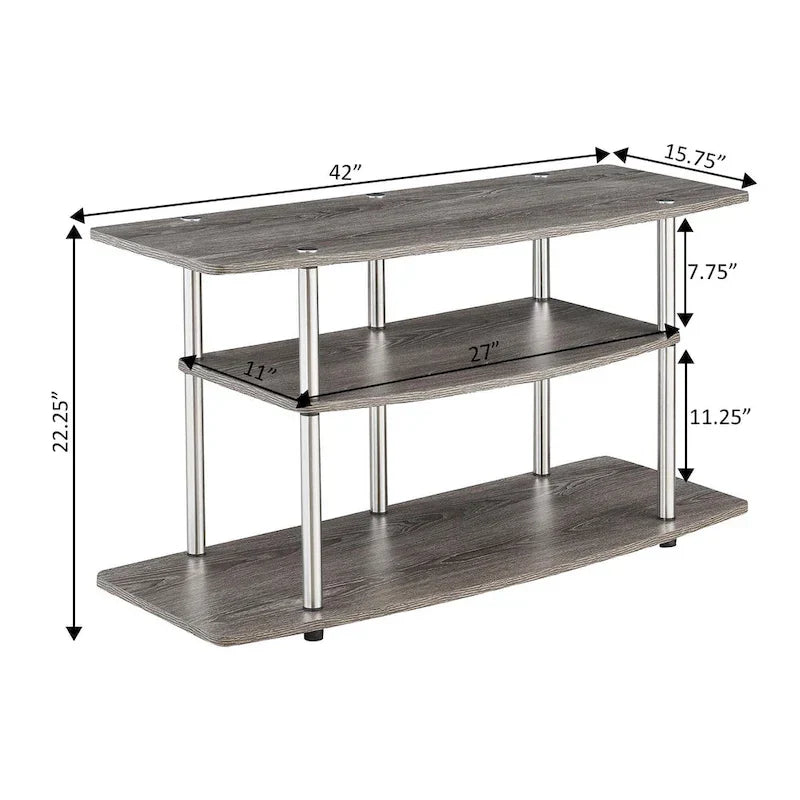 Convenience Concepts Designs2Go Tool-Free 3-Tier Wide TV Stand - image 5