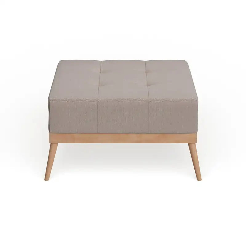 Christopher Knight Home Carson Lund Mid-Century Tufted Fabric Square Ottoman - image 13