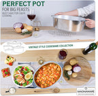 Cast Aluminum Dutch Oven - 8 Quart - Oval Dutch Oven Pot with Lid for Families and Parties - Lightweight Cajun Cookware with Ideal Heat Distribution - Oval Roaster Pan with Lid (13 Inch) - image 21