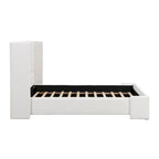 Isabella Queen White Upholstered Bed with Tall Wingback Headboard by Christopher Knight Home - image 8