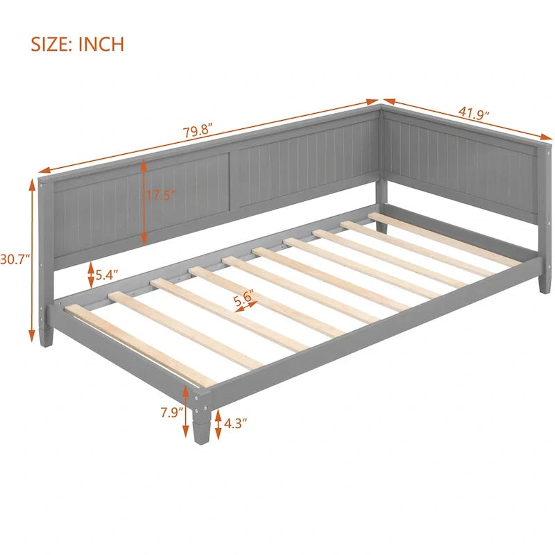 Gray Wooden Twin Daybed - image 1