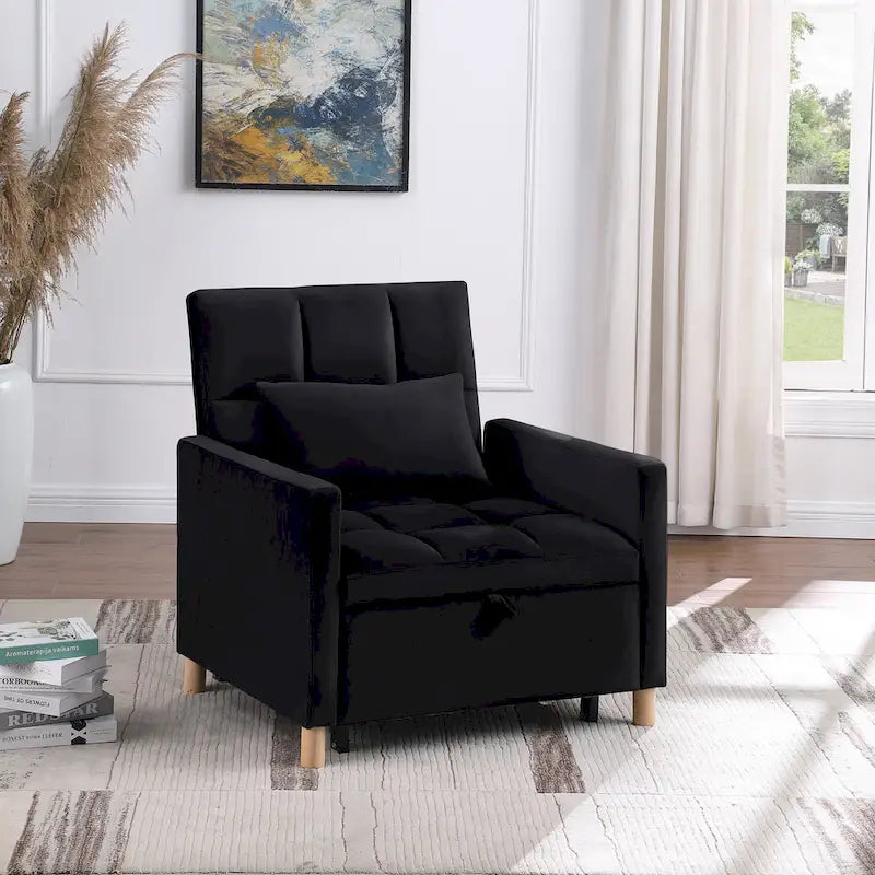 Versatile Sleeper Chair with Removable Pillow - image 17