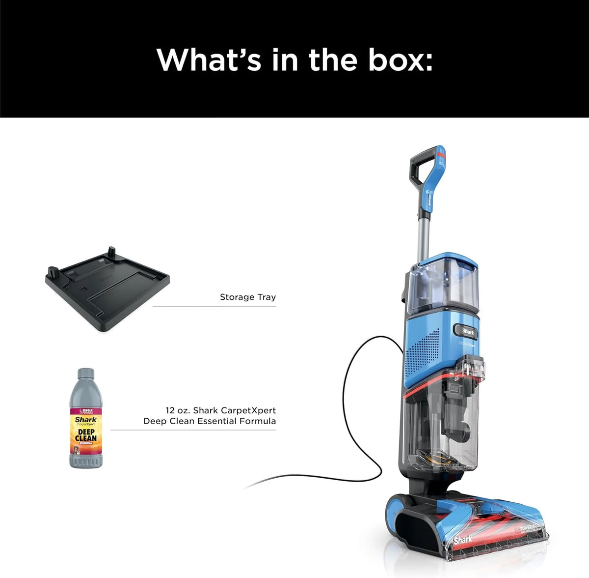 Shark CarpetXpert EX201 Carpet Cleaner, Cyan – Deep Cleaning with StainStriker, Perfect for Pets, Includes Spot & Stain Remover Tools - image 16