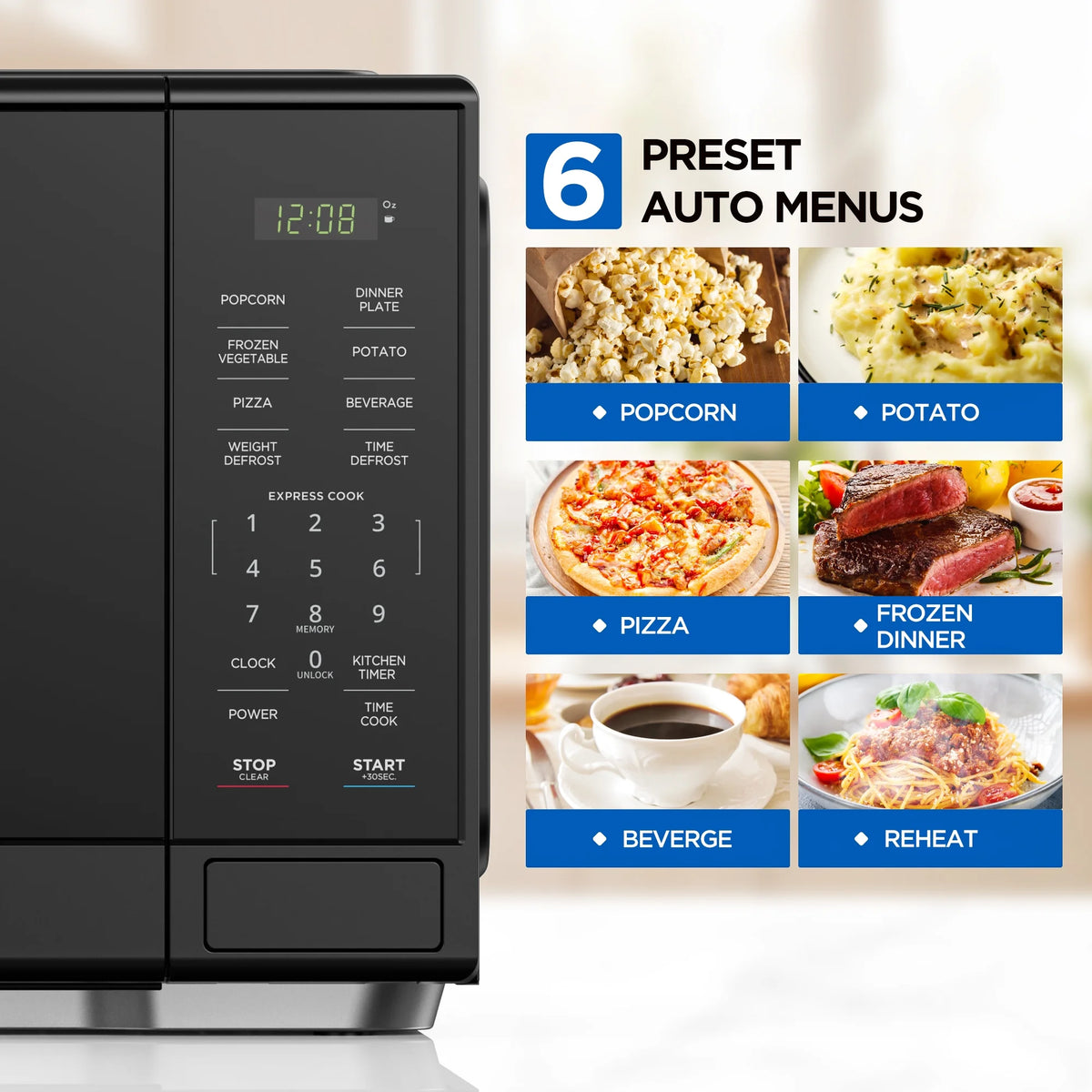 Mainstays 1.1 Cu. ft Microwave Oven in Black - image 2