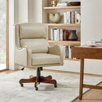 HULALA HOME Pete Adjustable Height Faux Leather Swivel Executive Chair with Tilt Mechanism - image 21