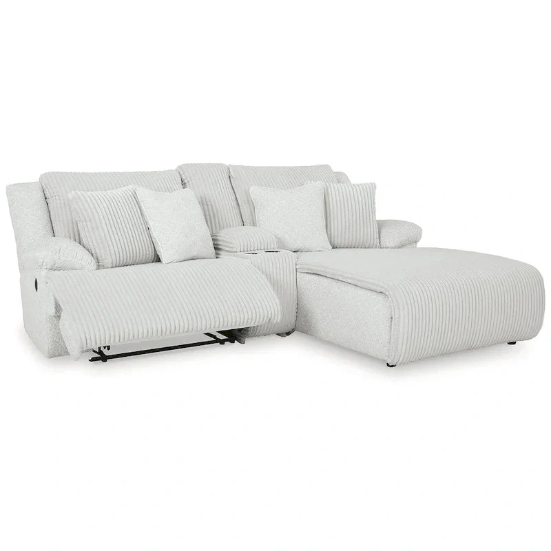 Signature Design by Ashley Top Tier 3-Piece Reclining Sectional Sofa with Chaise - Dimensions: 105W x 74D x 41H - image 17