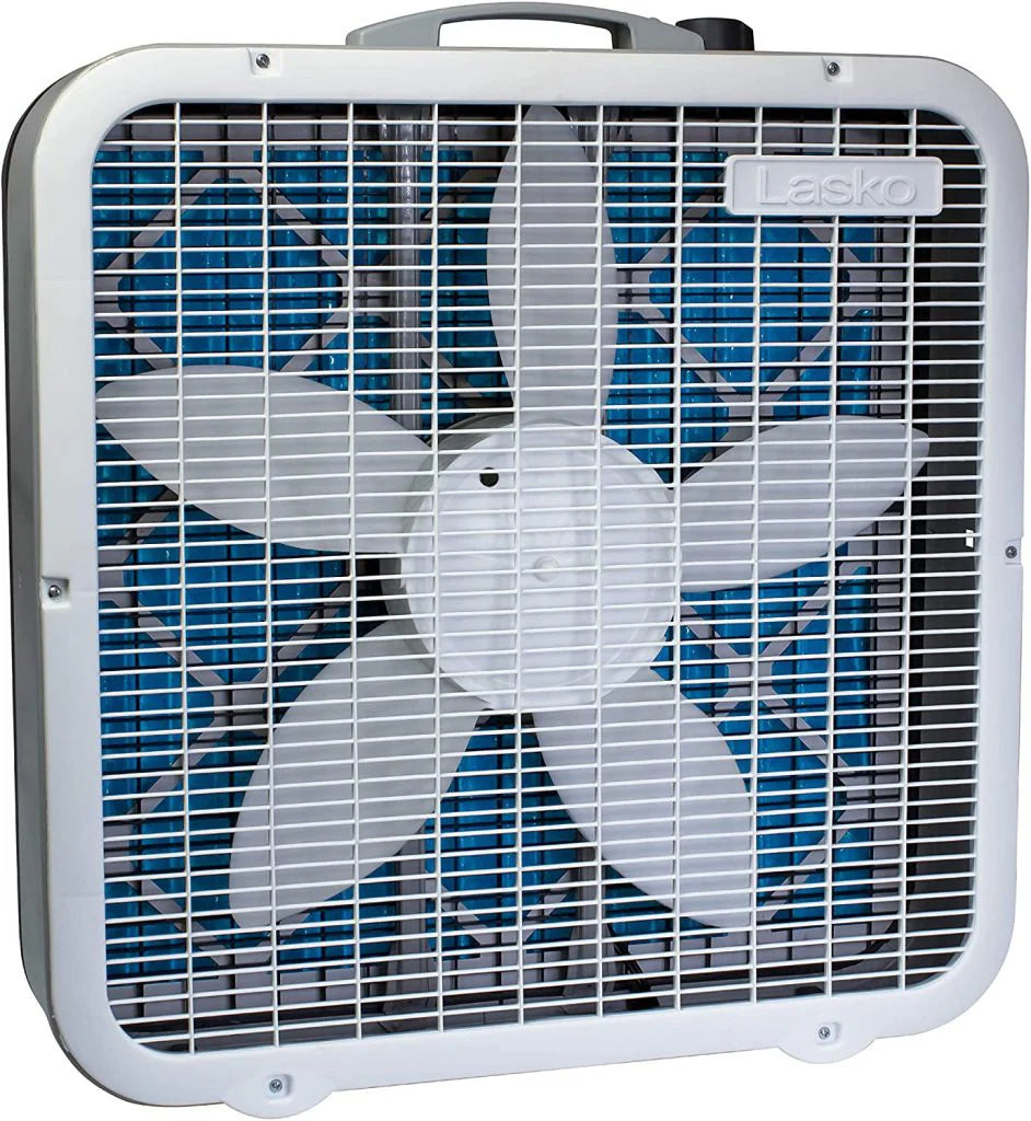 Lasko Air Flex 2-in-1 Box Fan & Air Purifier, 20-Inch, 3 Speeds, White, FF305 - image 1