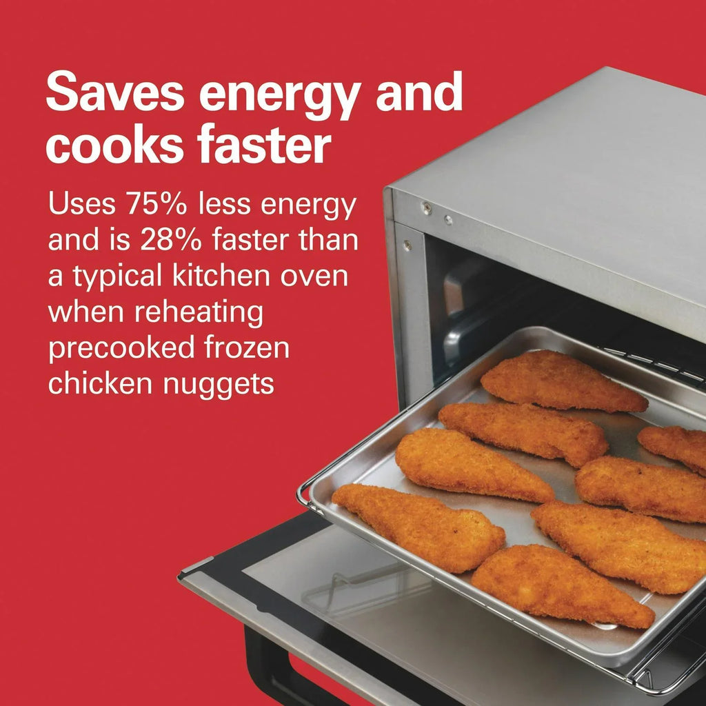 Hamilton Beach 4 Slice Stainless Steel Toaster Oven - image 6