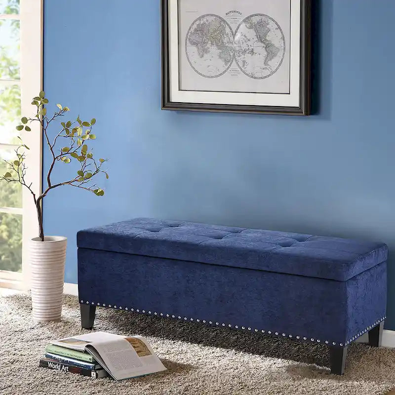 Madison Park Shandra II Tufted Soft Close Storage Bench - image 2