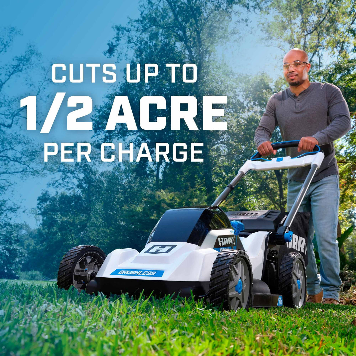 Restored Premium HART 40-Volt Cordless 20-Inch Push Mower (1) 6.0 Ah Lithium Ion Battery (Refurbished) - image 3