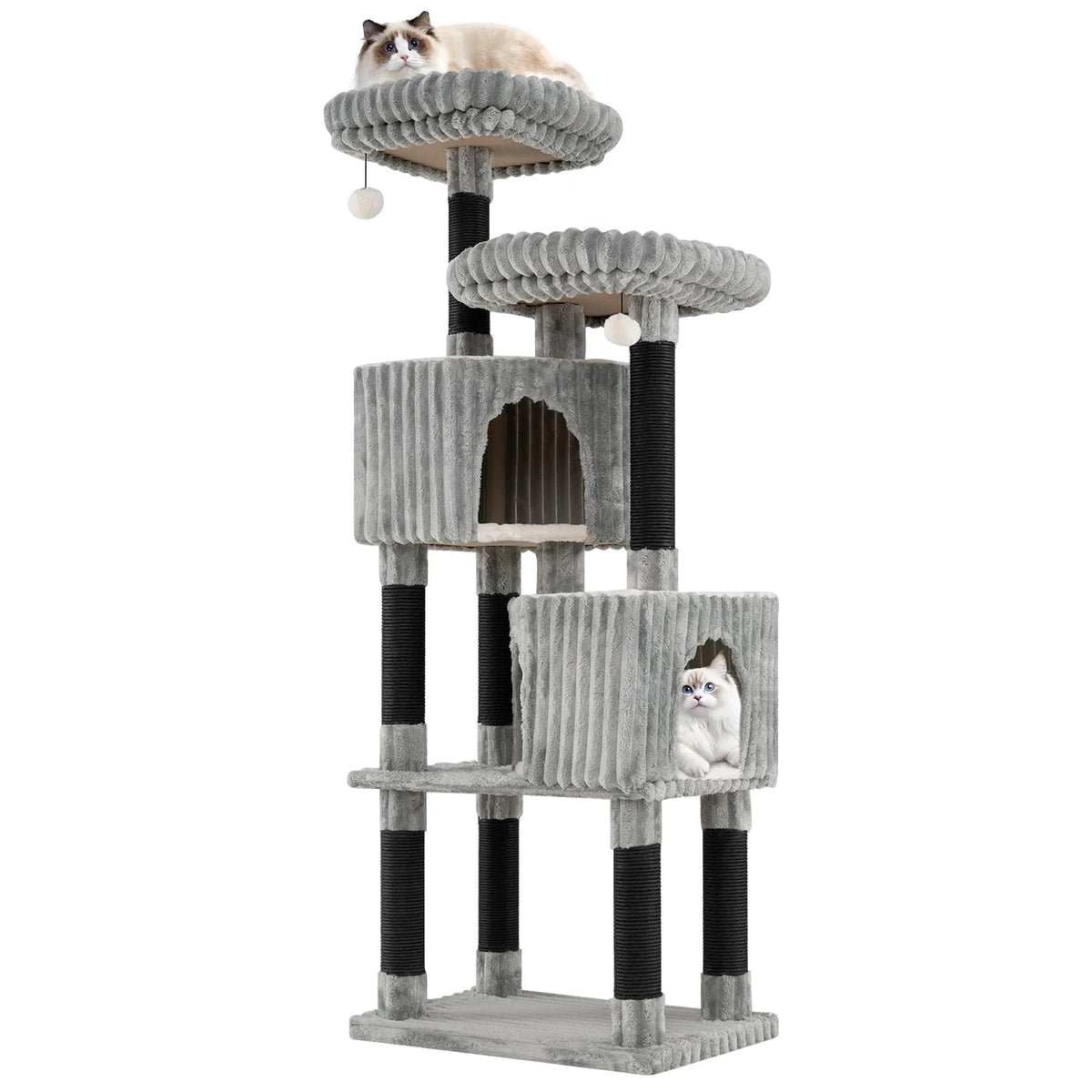 Tangkula 62 Inch Tall Cat Tower with Scratching Posts - image 1