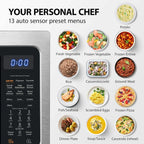 TOSHIBA 4-in-1 ML-EC42P(SS) Countertop Microwave Oven, Smart Sensor, Convection, Air Fryer Combo, Mute Function, Position Memory 13.6" Turntable, 1.5 Cu Ft, 1000W, Silver - image 19