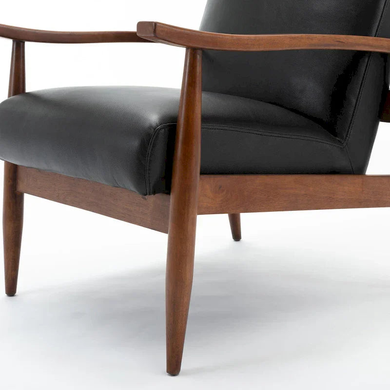 Greyson Living Anna Faux Leather Accent Chair with Wood Base - image 5