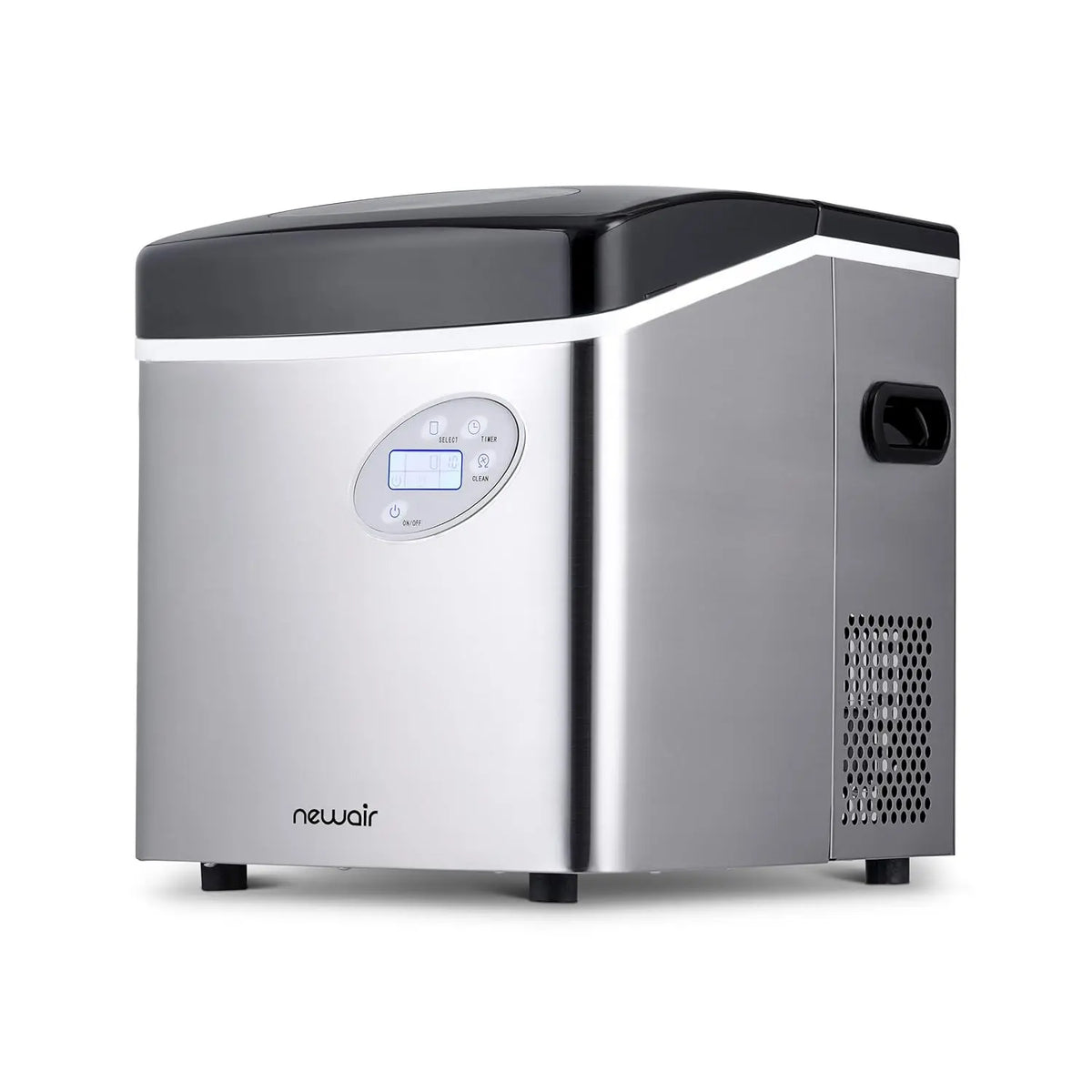 Newair Portable Ice Maker 50 lb. Daily, 12 Cubes in Under 7 Minutes - Compact Countertop Design - 3 Size Bullet Shaped Ice - for Kitchen/Office/RV/Bar - Stainless Steel - image 3