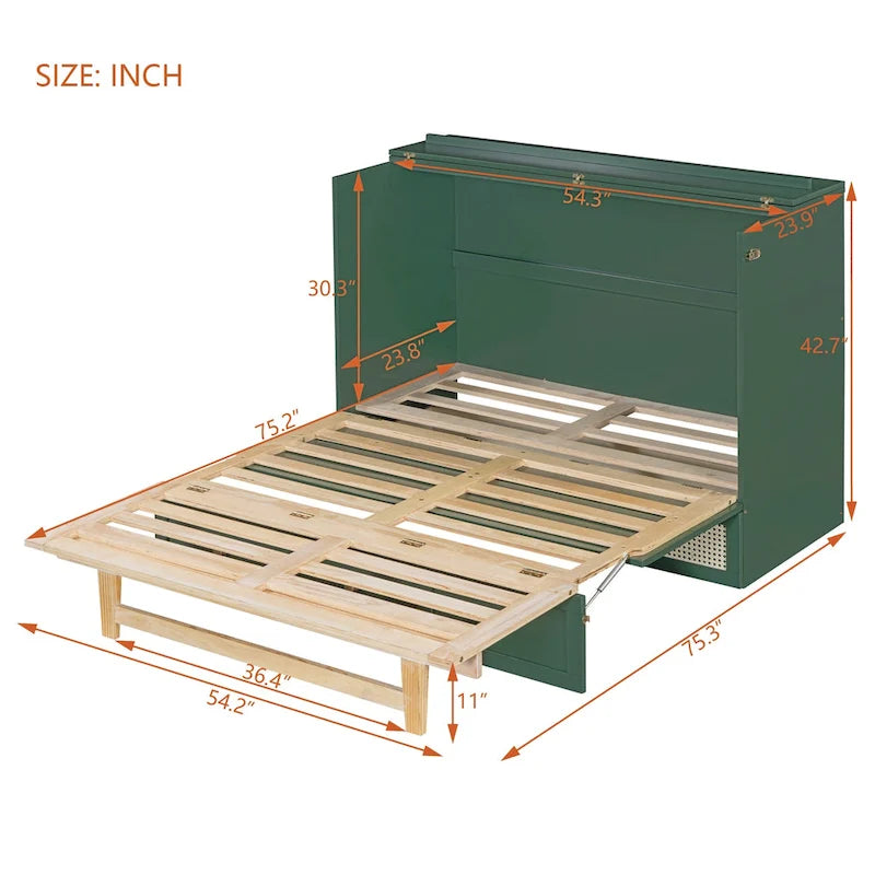 Nestfair Full-Size Murphy Bed with Spacious Drawers - image 34