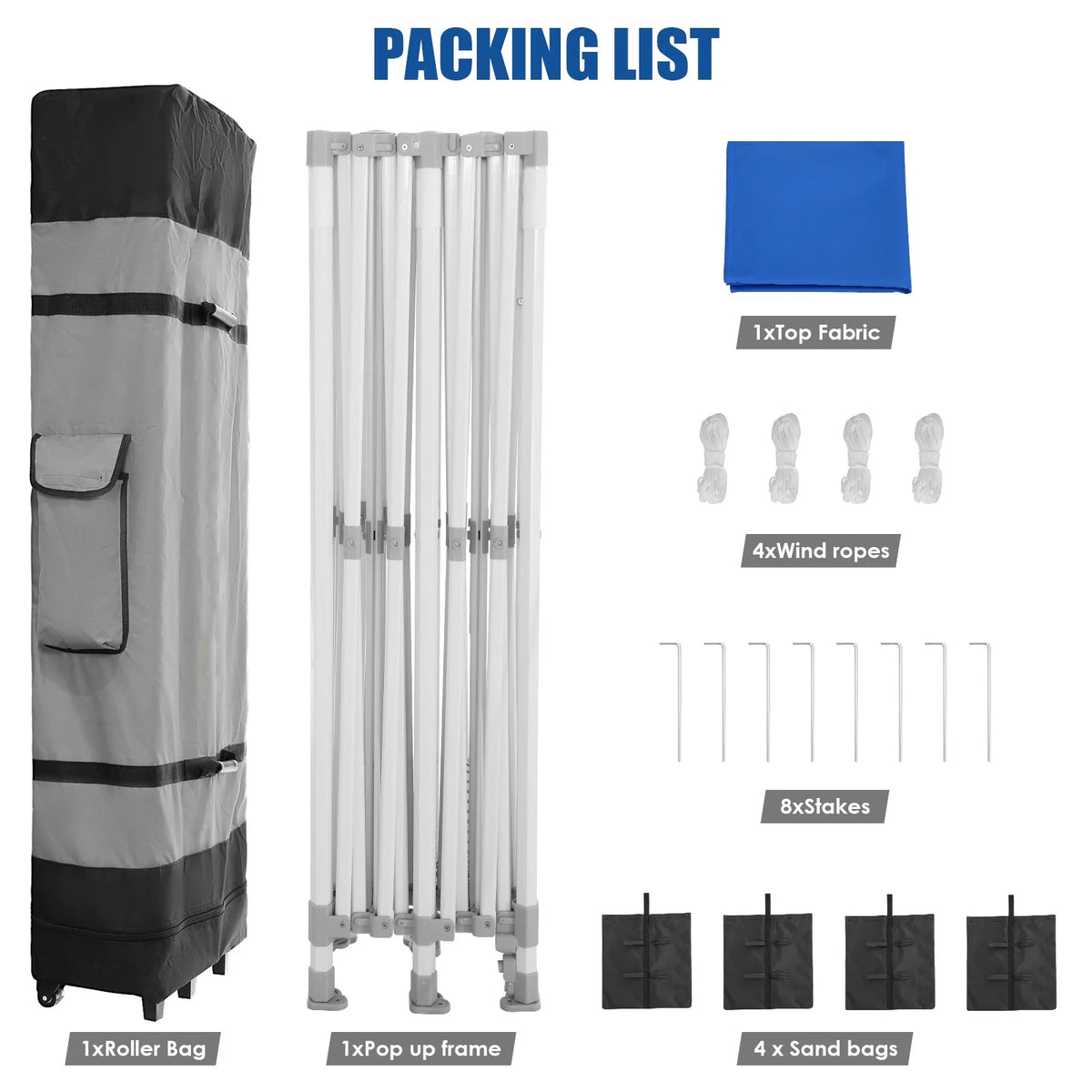 HOTEEL 10x15 Heavy Duty Canopy Tent ,Pop up Canopy for Parties Wedding,Commercial Easy up Gazebo with Roller Bag,UV 50+ &,White - image 55