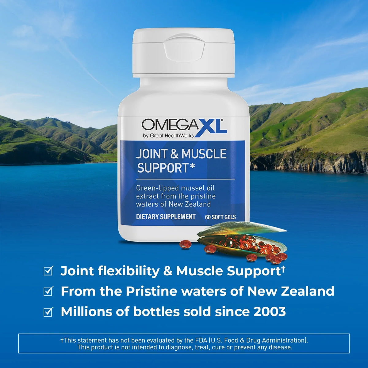 Omegaxl, Supplement Green - Lipped Mussel Oil - 60 Softgels - image 8