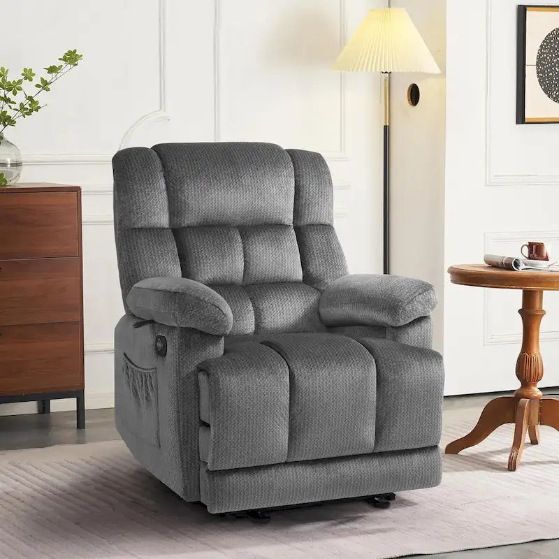 MCombo Heated Massage Electric Recliner Chair for Living Room - Fabric R6233 - image 1