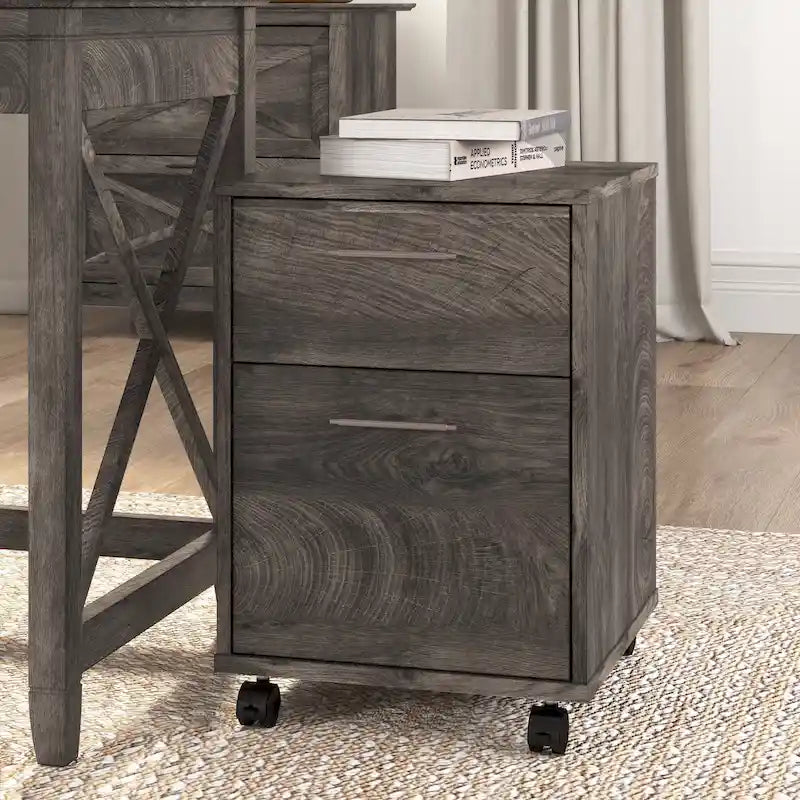 Bush Furniture Key West Mobile File Cabinet with 2 Drawers - image 8