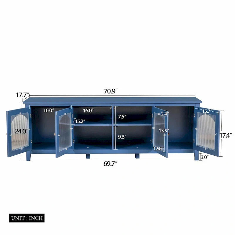 71-Inch Modern TV Cabinet Entertainment Center - image 47