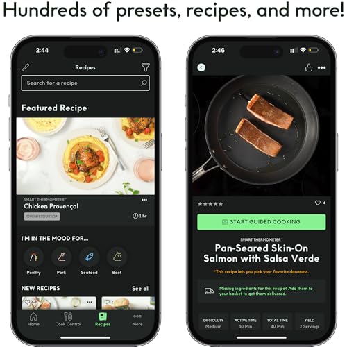 CHEF iQ Sense Smart Wireless Meat Thermometer with 3 Ultra Thin Probes, Unlimited Range Bluetooth Meat Thermometer, Digital Food Thermometer - image 4