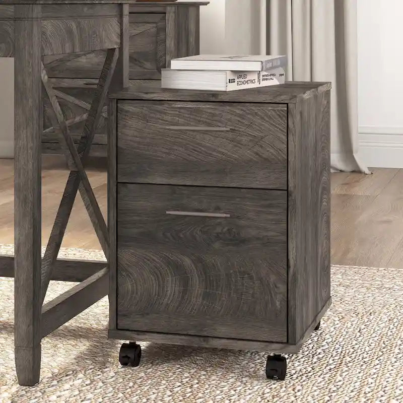 Bush Furniture Key West Mobile File Cabinet with 2 Drawers - image 42