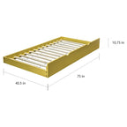 Furniture of America Pice Modern Twin Solid Wood Trundle Bed - image 2