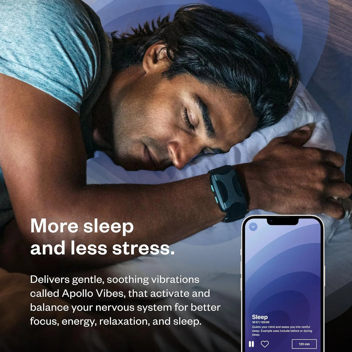 Wearable Wellness - Stress Relief and Natural Sleep Aid - Improve HRV - Vagus Nerve Stimulator - Reset Vibration Band - Improve Sleep, Focus, Relaxation, Recovery, Health and Performance / Invisible - image 2