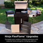 Ninja FlexFlame, Grill and Smoker, Electric and Propane Grill, Roaster, BBQ Grill, 5-in-1 Cooking System, 3 Burner, Digital Control, Outdoor Cooking, Griddle, Pizza Maker, Stainless Steel, PG301 - image 9