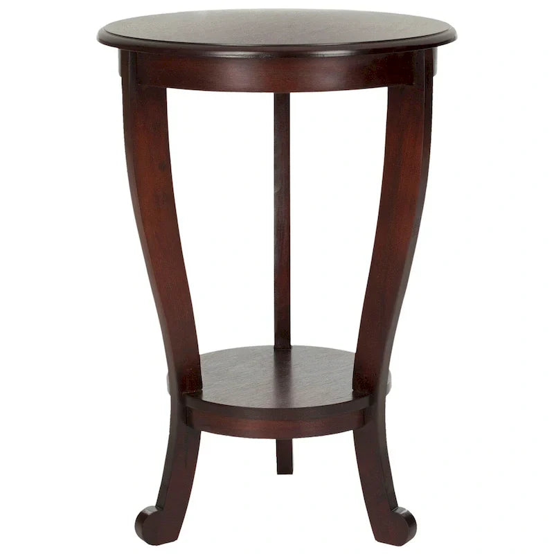 SAFAVIEH Carlotta Grey Pedestal Side Table - Dimensions: 18.1" W x 18.1" D x 26" H - image 4