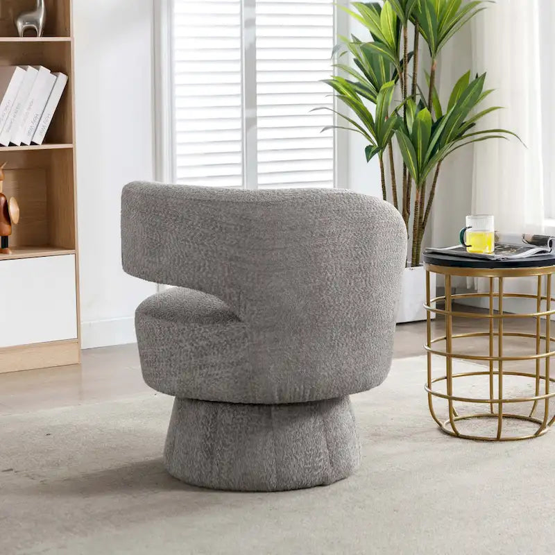 360-Degree Swivel Cuddle Barrel Accent Chairs with Plush Upholstery - image 16