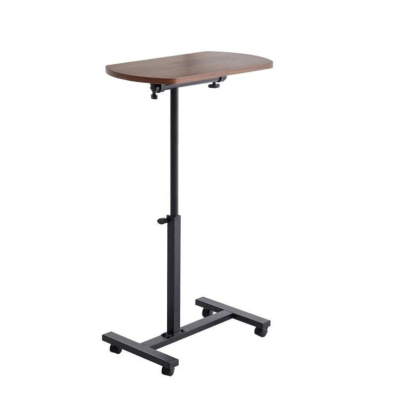 Mieres Adjustable C-Shaped End Table with Metal Frame - Mobile 360° Flip Swivel Couch Table - image 1