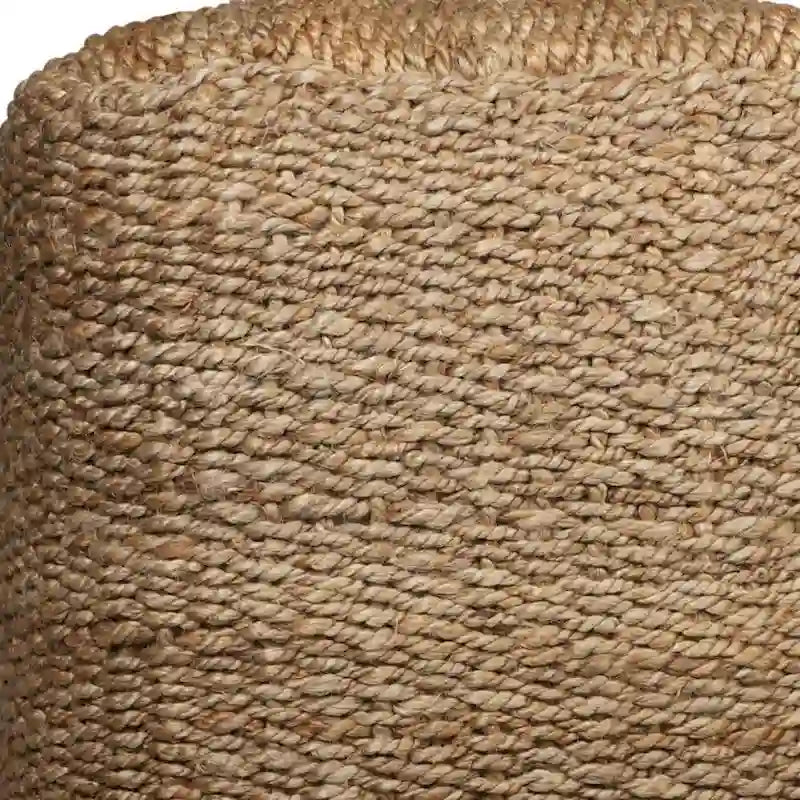HomeRoots 18-Inch Natural Jute Woven Cube Pouf Ottoman - image 8