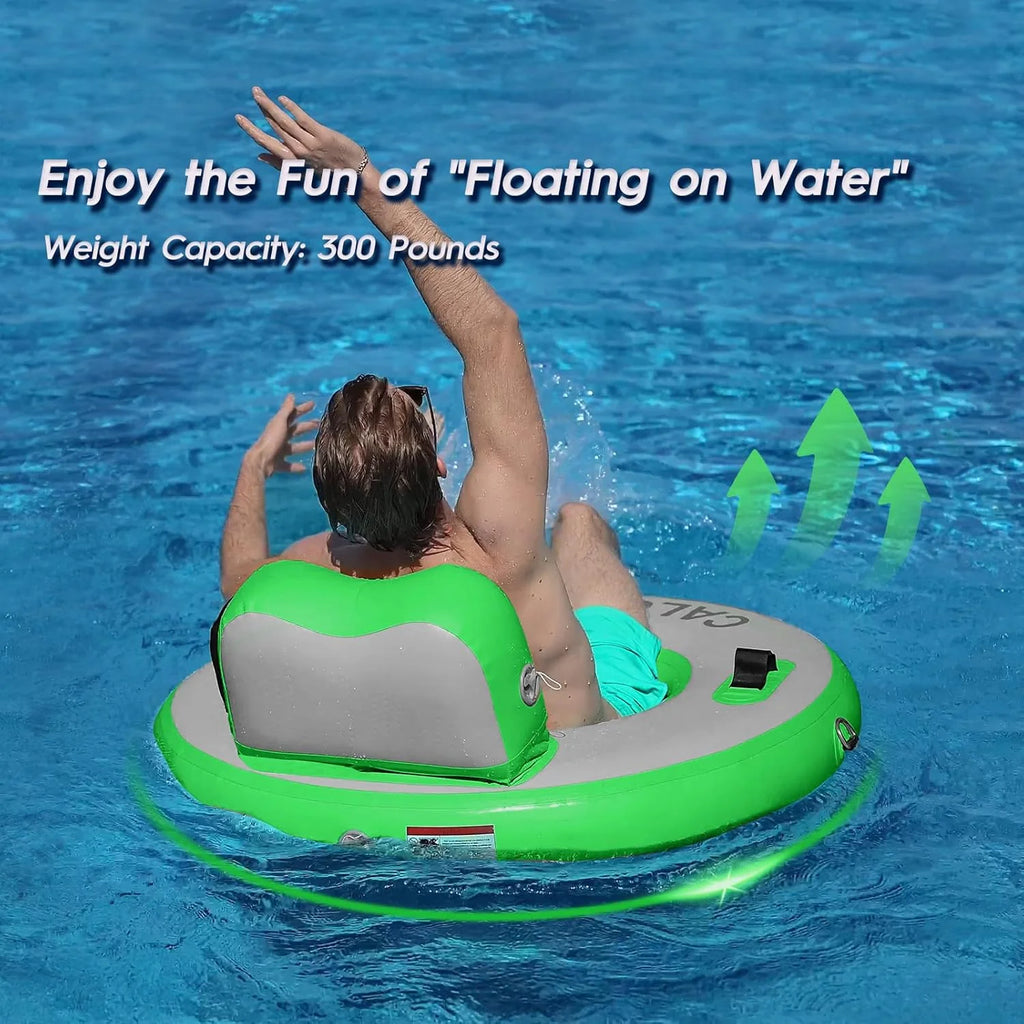 Round Floating Ring Hammock - Heavy Duty Inflatable Raft - image 94
