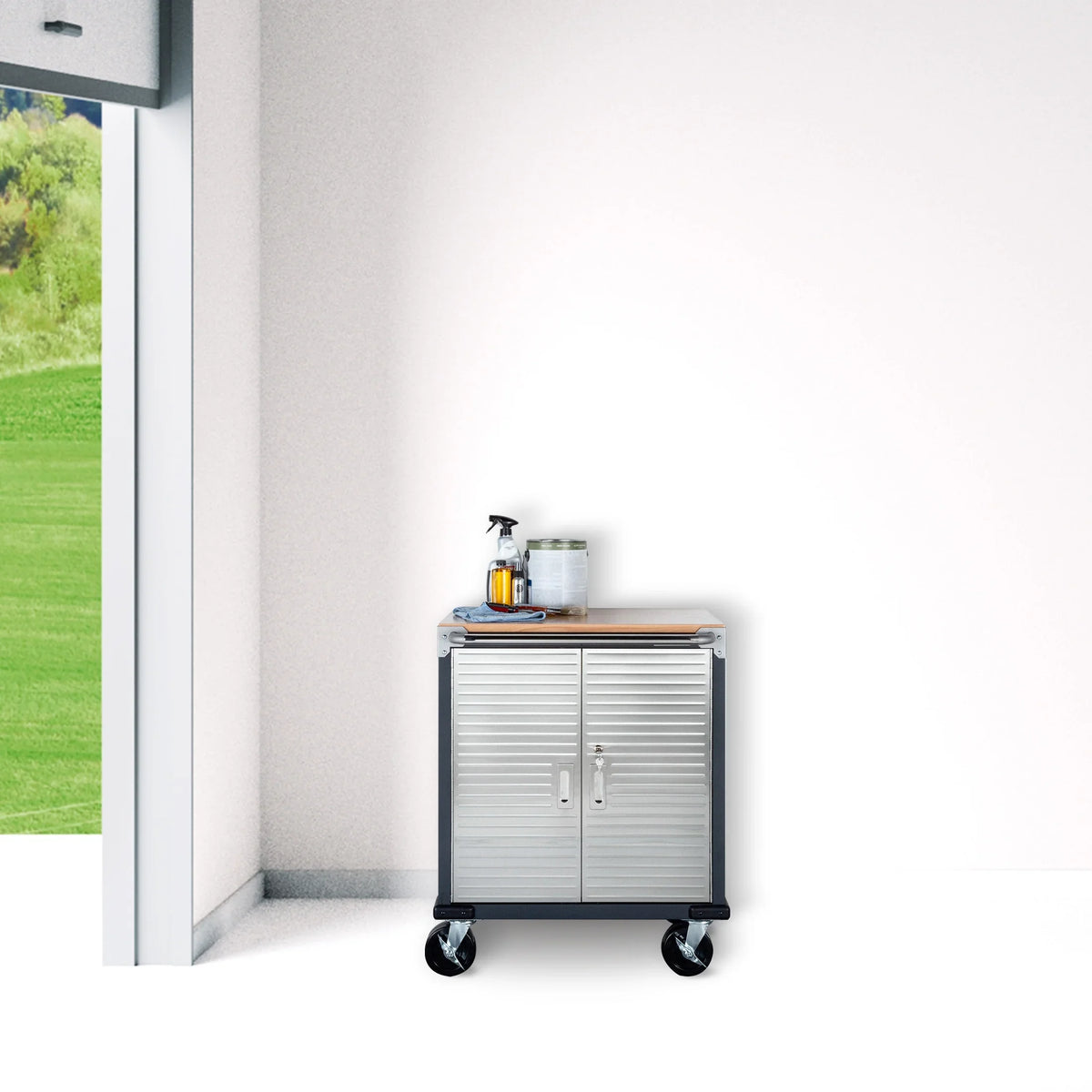 Seville Classics UltraHD 2-Door Rolling Cabinet - image 3