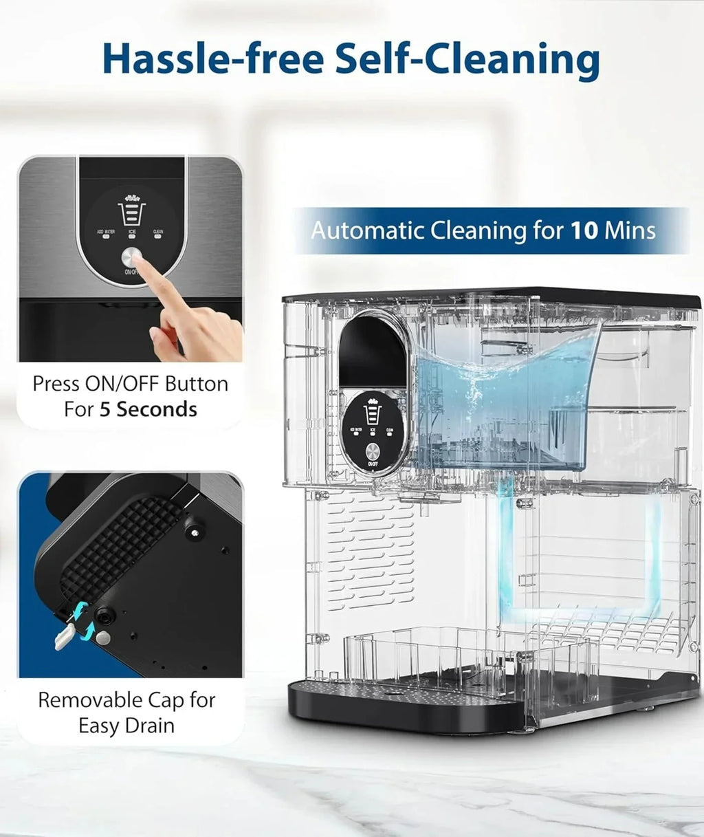 44lbs/24H Nugget Ice Maker Countertop Dispenser - image 4