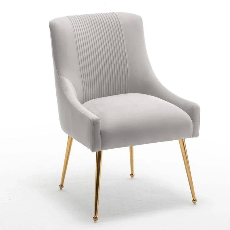 SEYNAR Set of 6 Modern Glam Boucle Velvet Dining or Vanity Chairs with Rear Handle - image 37