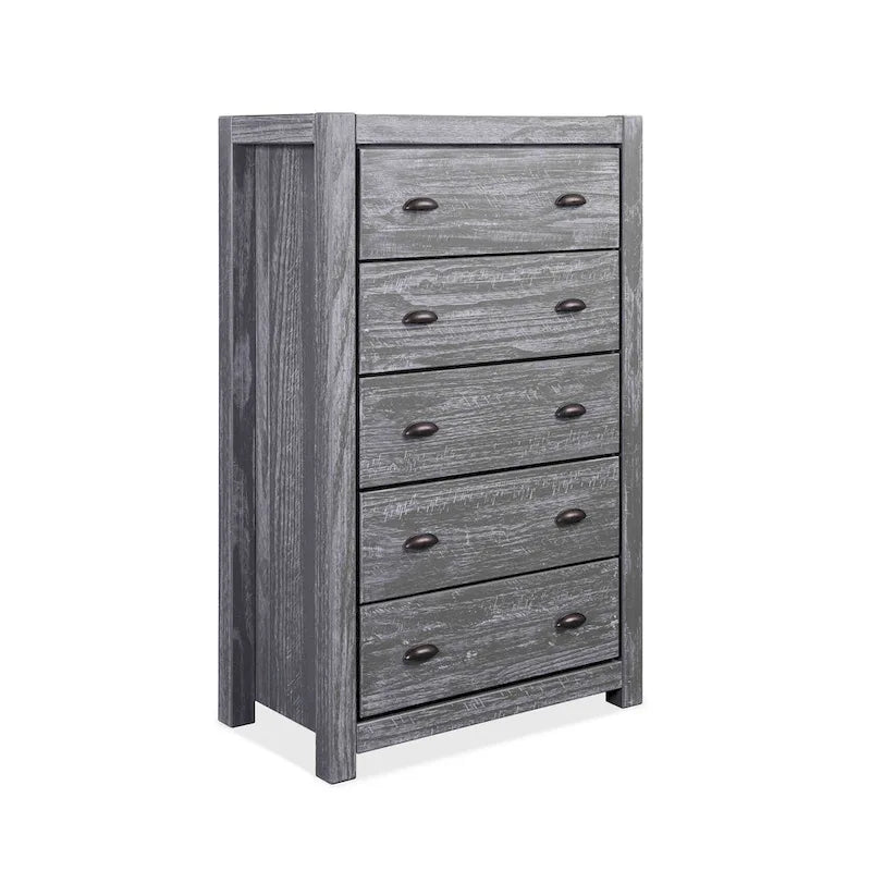 Montauk Solid Wood Chest with 5 Drawers by Grain Wood Furniture - image 16