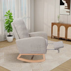 Ergonomic High Back Rocking Chair with Adjustable Footrest - image 33