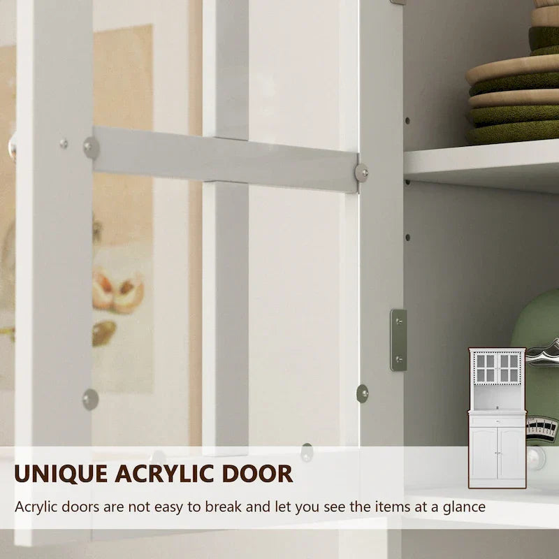 Spacious Kitchen Cabinet with Microwave Space - 30W x 69.3H - image 12