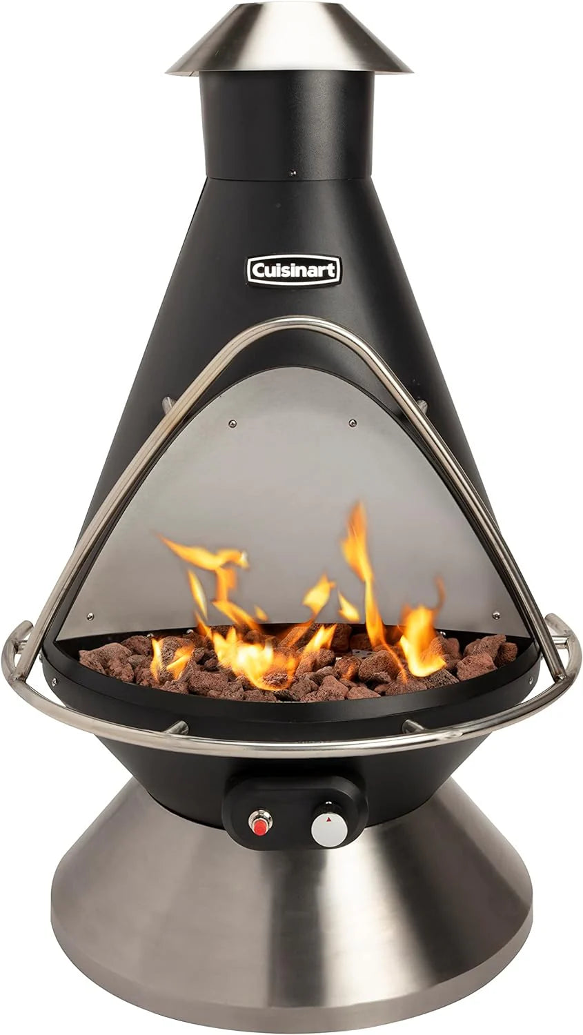 COH-600 Propane Fire Pit, Patio Heater with Tip-Over Safety Switch, 8 lbs. Lava Rocks Included, 31" x 31" x 48" - image 1