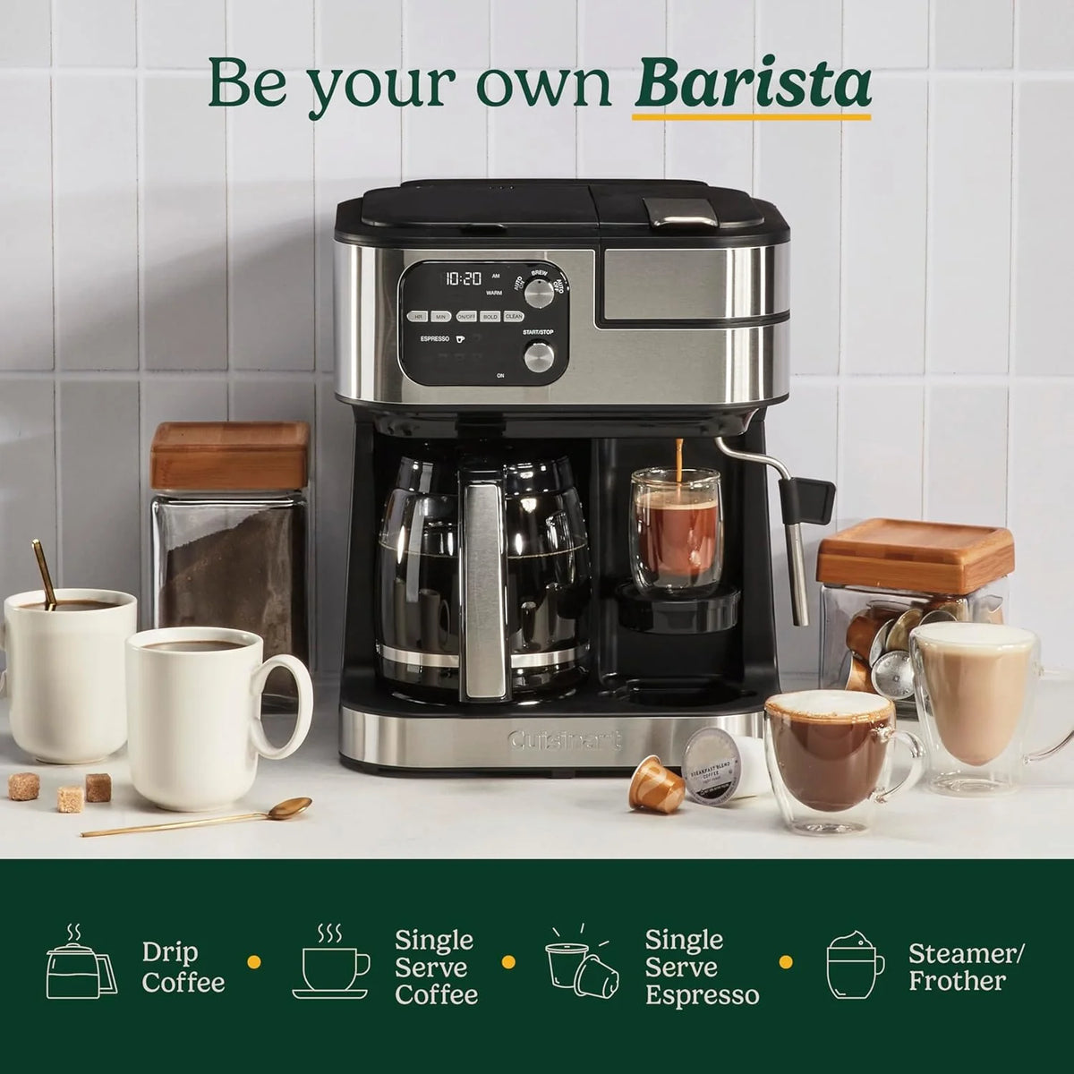 Coffeemaker 4-In-1 Coffee Center Barista Machine - image 3