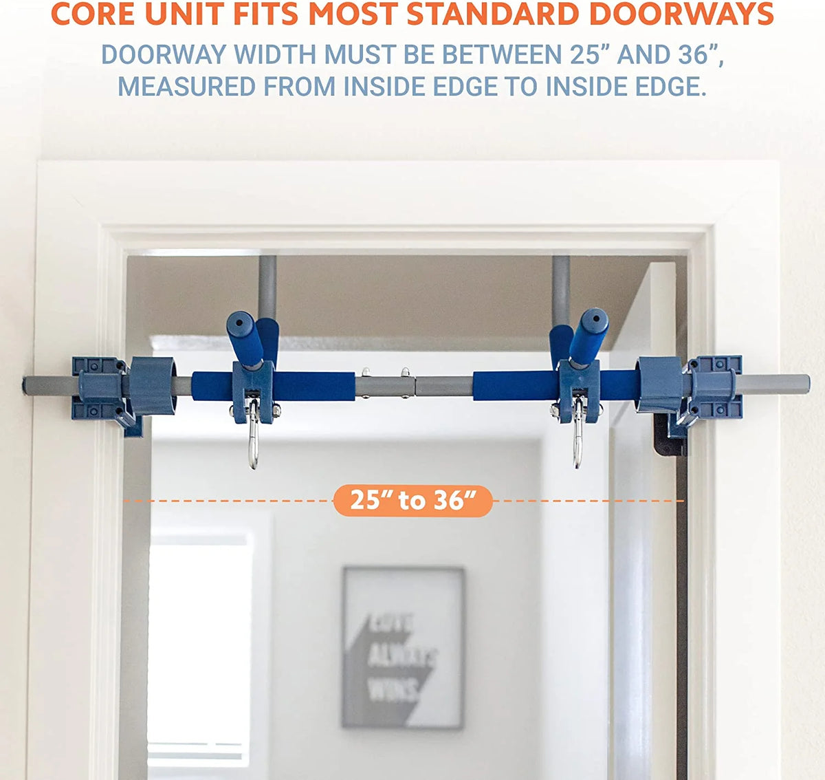 6 Piece Indoor Doorway Gym Set for Kids – Indoor Swing for Kids Includes Kids Swing Chair, Rings, Hanging Trapeze, Ladder, Swinging Rope & Pullup Bar - image 6