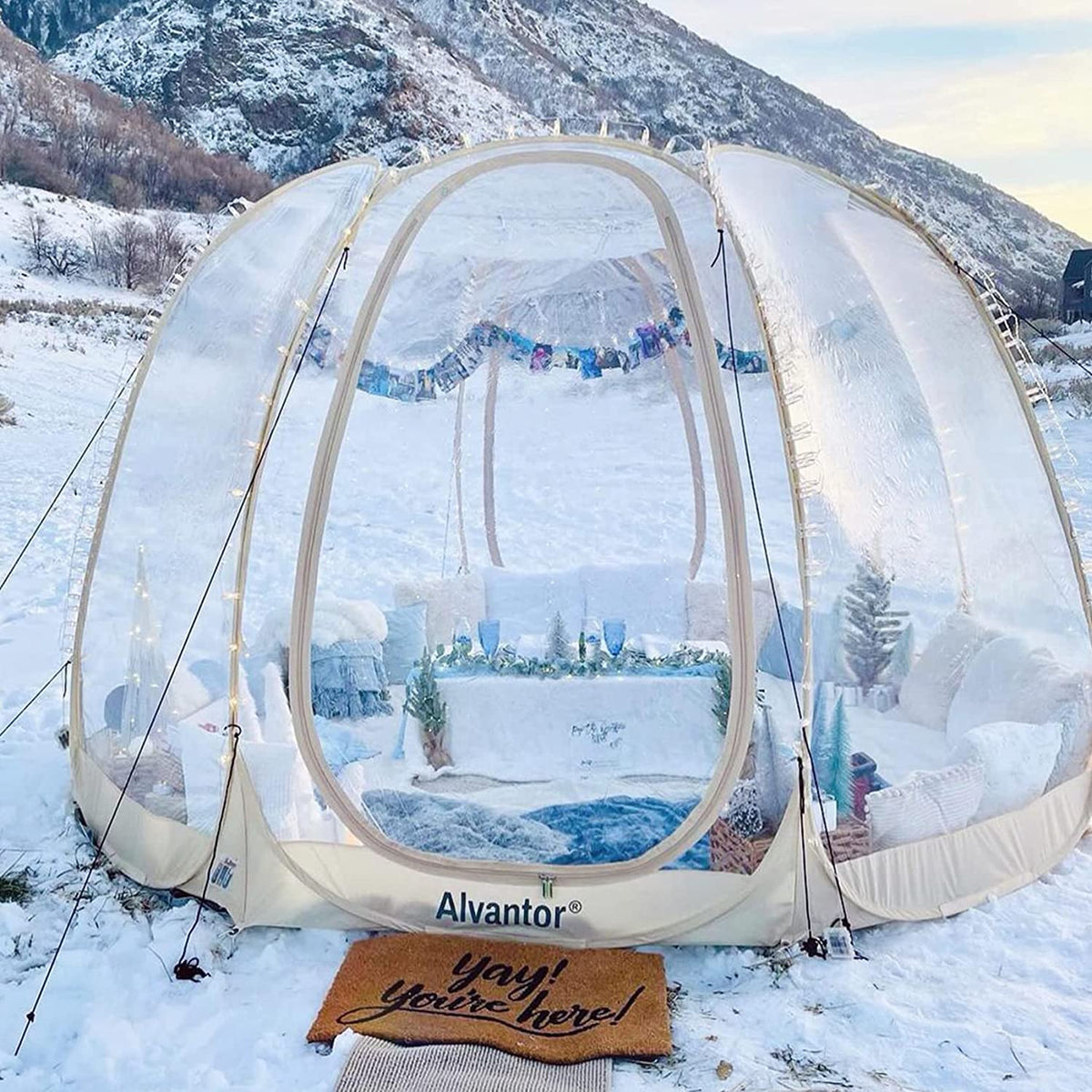 Alvantor Bubble Tent Pop Up Gazebo, 8-10 Person Igloo Dome Garden Patio Canopy Shelter - image 19